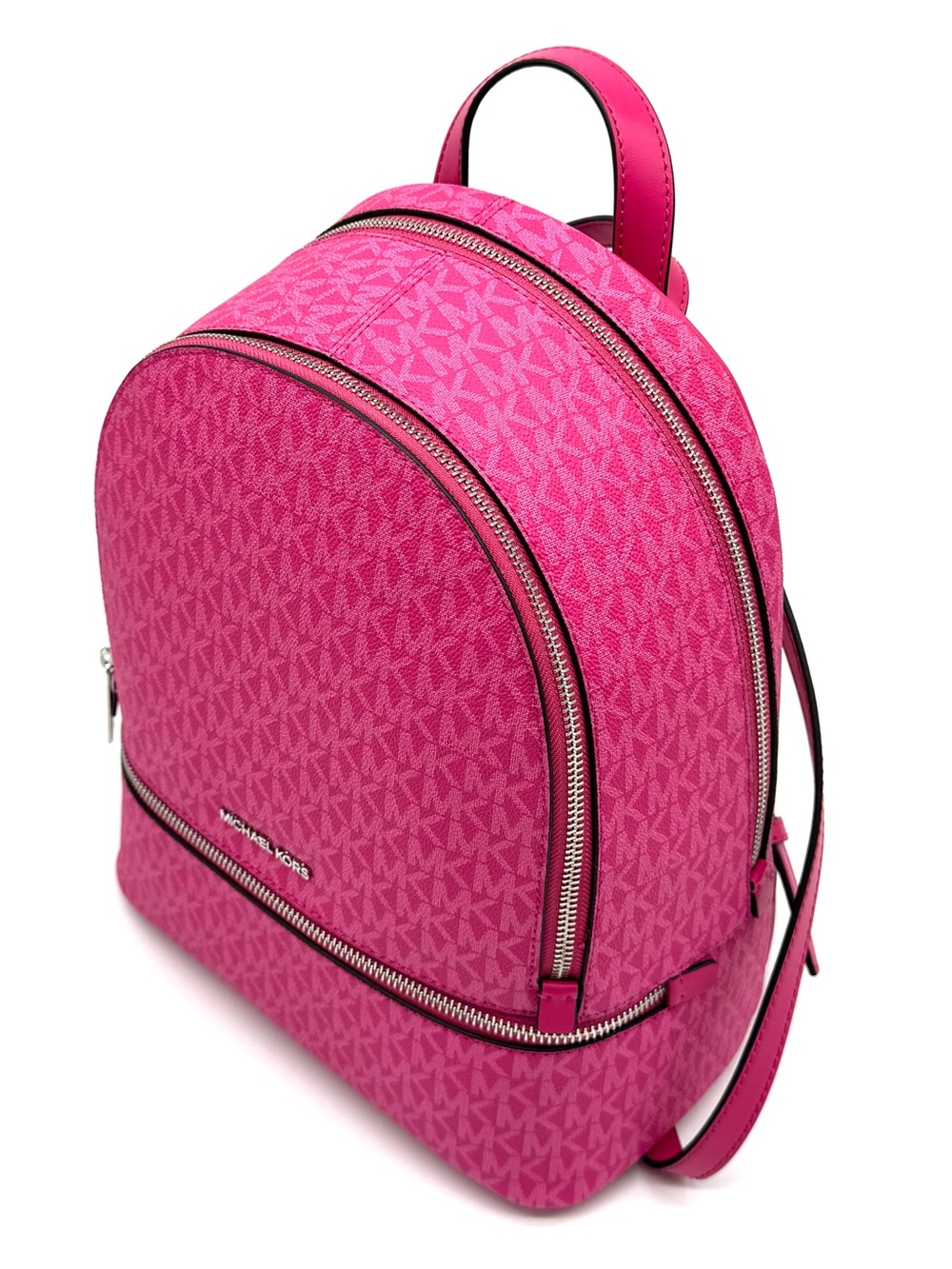 Michael Kors Medium Rhea Zip Backpack - Dragonfruit - Picture 5 of 9